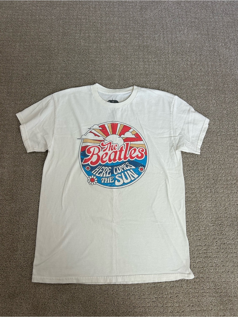 The Beatles "Here Comes The Sun" Graphic Tee White Size S/M